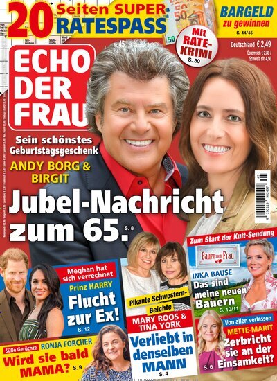 Titelbild der Ausgabe 45/2025 von Echo der Frau. Diese Zeitschrift und viele weitere Frauenzeitschriften als Abo oder epaper bei United Kiosk online kaufen.
