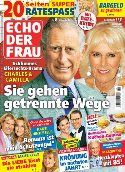 Titelbild der Ausgabe 46/2025 von Echo der Frau. Diese Zeitschrift und viele weitere Frauenzeitschriften als Abo oder epaper bei United Kiosk online kaufen.