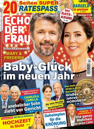 Titelbild der Ausgabe 52/2025 von Echo der Frau. Diese Zeitschrift und viele weitere Frauenzeitschriften als Abo oder epaper bei United Kiosk online kaufen.