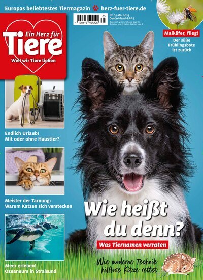 Titelbild der Ausgabe 5/2025 von Ein Herz für Tiere. Diese Zeitschrift und viele weitere Elternzeitschriften und Tierzeitschriften als Abo oder epaper bei United Kiosk online kaufen.