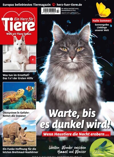 Titelbild der Ausgabe 7/2025 von Ein Herz für Tiere. Diese Zeitschrift und viele weitere Elternzeitschriften und Tierzeitschriften als Abo oder epaper bei United Kiosk online kaufen.