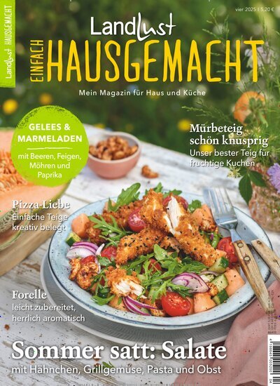 Titelbild der Ausgabe 4/2025 von Einfach Hausgemacht. Diese Zeitschrift und viele weitere Kochzeitschriften und Backzeitschriften als Abo oder epaper bei United Kiosk online kaufen.