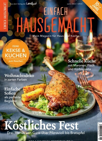 Titelbild der Ausgabe 6/2023 von Einfach Hausgemacht. Diese Zeitschrift und viele weitere Kochzeitschriften und Backzeitschriften als Abo oder epaper bei United Kiosk online kaufen.