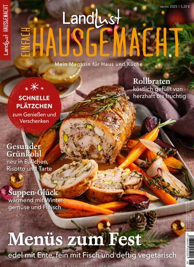 Titelbild der Ausgabe 6/2025 von Einfach Hausgemacht. Diese Zeitschrift und viele weitere Kochzeitschriften und Backzeitschriften als Abo oder epaper bei United Kiosk online kaufen.