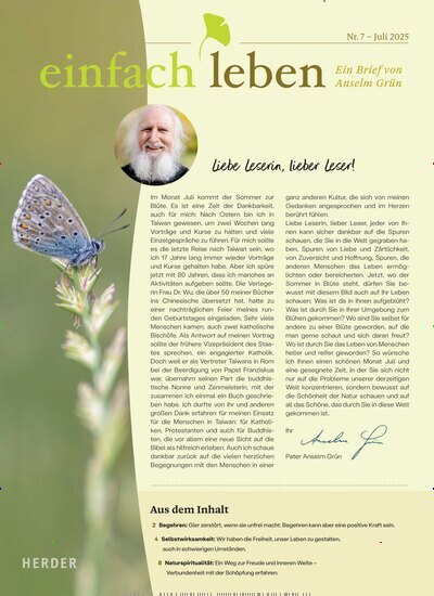 Titelbild der Ausgabe 7/2025 von einfach leben. Diese Zeitschrift und viele weitere Kunstmagazine und Kulturmagazine als Abo oder epaper bei United Kiosk online kaufen.