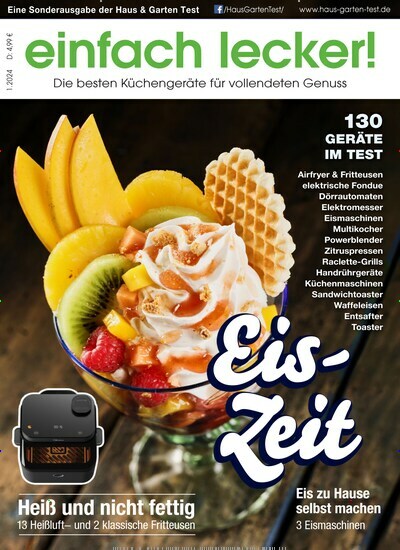 Titelbild der Ausgabe 1/2024 von einfach lecker!. Diese Zeitschrift und viele weitere Wirtschaftsmagazine und Politikmagazine als Abo oder epaper bei United Kiosk online kaufen.