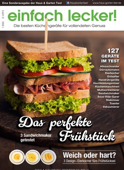 Titelbild der Ausgabe 1/2025 von einfach lecker!. Diese Zeitschrift und viele weitere Wirtschaftsmagazine und Politikmagazine als Abo oder epaper bei United Kiosk online kaufen.