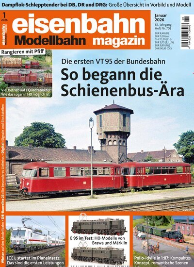 Titelbild der Ausgabe 1/2026 von eisenbahn magazin. Diese Zeitschrift und viele weitere Reisemagazine, Freizeitmagazine und Wissensmagazine als Abo oder epaper bei United Kiosk online kaufen.