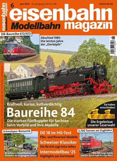 Titelbild der Ausgabe 6/2025 von eisenbahn magazin. Diese Zeitschrift und viele weitere Reisemagazine, Freizeitmagazine und Wissensmagazine als Abo oder epaper bei United Kiosk online kaufen.