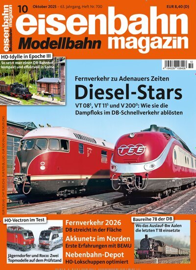 Titelbild der Ausgabe 10/2025 von eisenbahn magazin. Diese Zeitschrift und viele weitere Reisemagazine, Freizeitmagazine und Wissensmagazine als Abo oder epaper bei United Kiosk online kaufen.