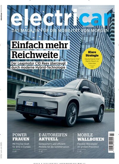 Titelbild der Ausgabe 3/2025 von electricar. Diese Zeitschrift und viele weitere Audiomagazine, Filmmagazine und Fotozeitschriften als Abo oder epaper bei United Kiosk online kaufen.