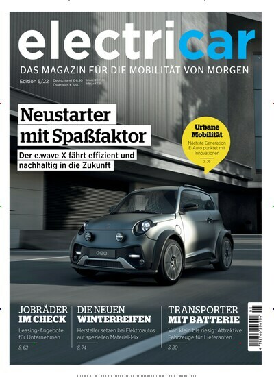Titelbild der Ausgabe 5/2022 von electricar Österreich. Diese Zeitschrift und viele weitere Automagazine und Motorradzeitschriften als Abo oder epaper bei United Kiosk online kaufen.