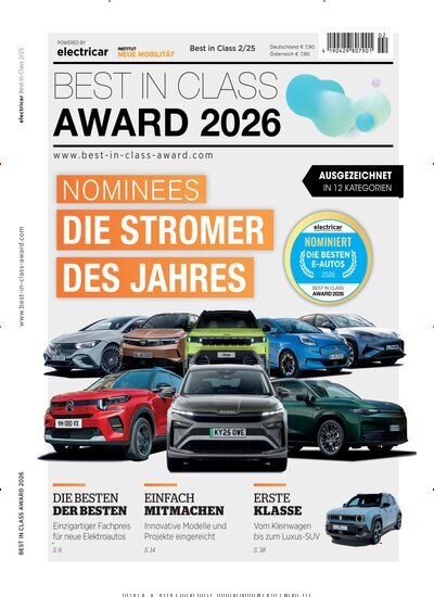 Titelbild der Ausgabe 2/2025 von electricar Special Edition. Diese Zeitschrift und viele weitere Automagazine und Motorradzeitschriften als Abo oder epaper bei United Kiosk online kaufen.