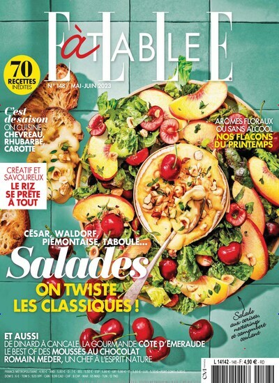 Titelbild der Ausgabe 148/2023 von Elle a table. Diese Zeitschrift und viele weitere Gartenzeitschriften und Wohnzeitschriften als Abo oder epaper bei United Kiosk online kaufen.