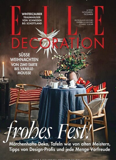 Titelbild der Ausgabe 6/2023 von Elle Decoration. Diese Zeitschrift und viele weitere Gartenzeitschriften und Wohnzeitschriften als Abo oder epaper bei United Kiosk online kaufen.