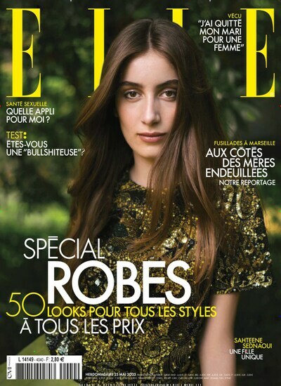 Titelbild der Ausgabe 40/2023 von Elle Frankreich. Diese Zeitschrift und viele weitere Frauenzeitschriften als Abo oder epaper bei United Kiosk online kaufen.