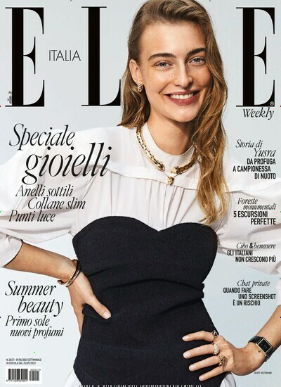 Titelbild der Ausgabe 20/2023 von Elle Italien. Diese Zeitschrift und viele weitere Frauenzeitschriften als Abo oder epaper bei United Kiosk online kaufen.