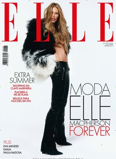 Titelbild der Ausgabe 7/2025 von Elle Spanien. Diese Zeitschrift und viele weitere Frauenzeitschriften als Abo oder epaper bei United Kiosk online kaufen.