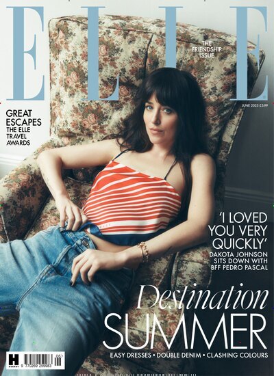 Titelbild der Ausgabe 6/2025 von Elle UK. Diese Zeitschrift und viele weitere Frauenzeitschriften als Abo oder epaper bei United Kiosk online kaufen.