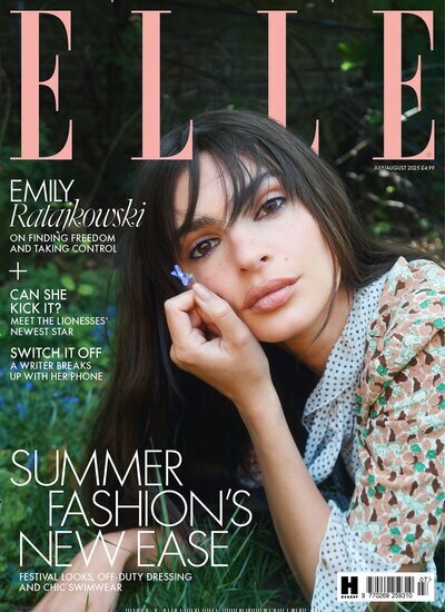 Titelbild der Ausgabe 7/2025 von Elle UK. Diese Zeitschrift und viele weitere Frauenzeitschriften als Abo oder epaper bei United Kiosk online kaufen.