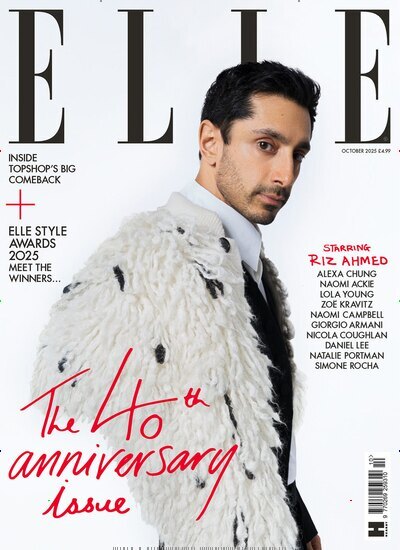 Titelbild der Ausgabe 10/2025 von Elle UK. Diese Zeitschrift und viele weitere Frauenzeitschriften als Abo oder epaper bei United Kiosk online kaufen.