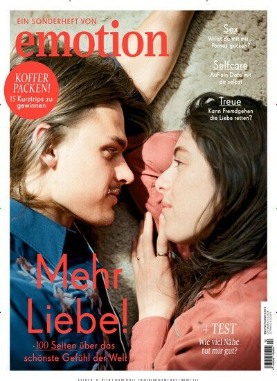 Titelbild der Ausgabe 2/2022 von emotion Sonderheft Liebe. Diese Zeitschrift und viele weitere Frauenzeitschriften als Abo oder epaper bei United Kiosk online kaufen.