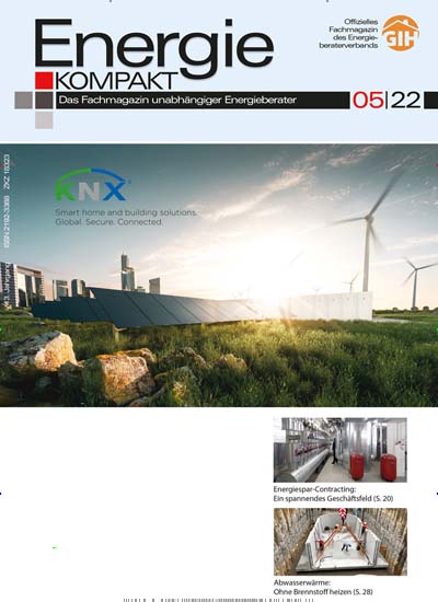 Titelbild der Ausgabe 5/2022 von Energie Kompakt. Diese Zeitschrift und viele weitere Naturzeitschriften, Landwirtschaftszeitungen und Umweltmagazine als Abo oder epaper bei United Kiosk online kaufen.