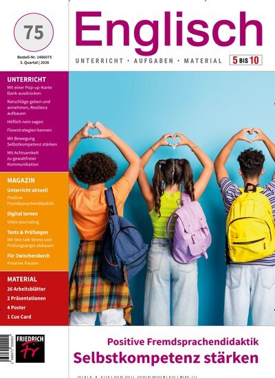 Titelbild der Ausgabe 75/2026 von Englisch Klasse 5-10. Diese Zeitschrift und viele weitere Zeitschriften für Pädagogik als Abo oder epaper bei United Kiosk online kaufen.