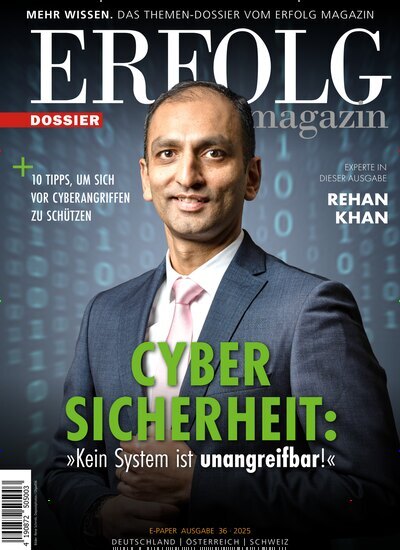 Titelbild der Ausgabe 36/2025 von Erfolg Magazin Dossier. Diese Zeitschrift und viele weitere Wirtschaftsmagazine und Politikmagazine als Abo oder epaper bei United Kiosk online kaufen.