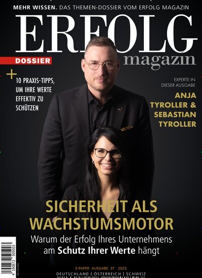 Titelbild der Ausgabe 37/2025 von Erfolg Magazin Dossier. Diese Zeitschrift und viele weitere Wirtschaftsmagazine und Politikmagazine als Abo oder epaper bei United Kiosk online kaufen.