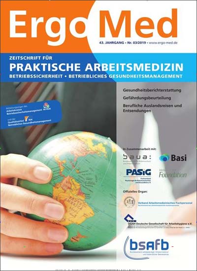 Titelbild der Ausgabe 3/2019 von ErgoMed. Diese Zeitschrift und viele weitere Pflegezeitschriften und medizinische Fachzeitschriften als Abo oder epaper bei United Kiosk online kaufen.