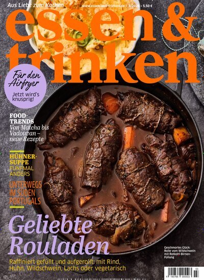 Titelbild der Ausgabe 3/2026 von essen & trinken. Diese Zeitschrift und viele weitere Kochzeitschriften und Backzeitschriften als Abo oder epaper bei United Kiosk online kaufen.