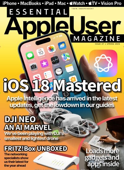 Titelbild der Ausgabe 4/2025 von Essential Apple User Magazine. Diese Zeitschrift und viele weitere Computerzeitschriften, Tabletmagazine und Smartphonemagazine als Abo oder epaper bei United Kiosk online kaufen.