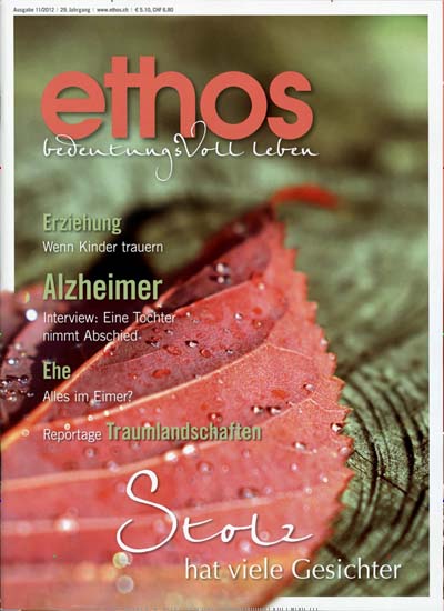 ethos aktuelles Titelbild Ausgabe 11/2012 Aktuelles Titelbild von ethos. Entdecken Sie jetzt die Ausgabe 11/2012. Lesen Sie gerne Kunstmagazine und Kulturmagazine? Dann empfehlen wir Ihnen ethos als Abo oder Geschenkabo.