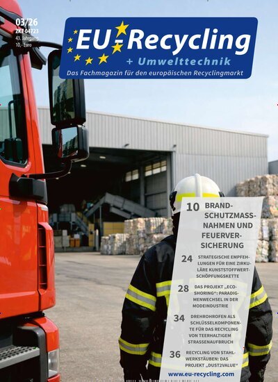 Titelbild der Ausgabe 3/2026 von EU-Recycling. Diese Zeitschrift und viele weitere Naturzeitschriften, Landwirtschaftszeitungen und Umweltmagazine als Abo oder epaper bei United Kiosk online kaufen.