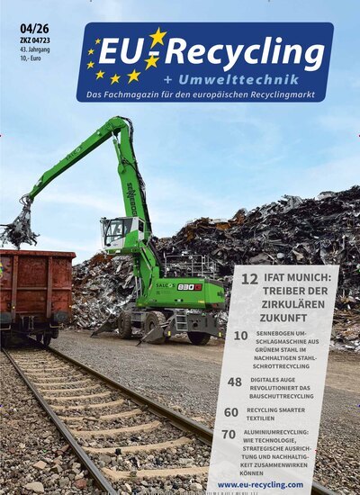 Titelbild der Ausgabe 4/2026 von EU-Recycling. Diese Zeitschrift und viele weitere Naturzeitschriften, Landwirtschaftszeitungen und Umweltmagazine als Abo oder epaper bei United Kiosk online kaufen.