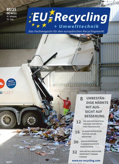 Titelbild der Ausgabe 5/2025 von EU-Recycling. Diese Zeitschrift und viele weitere Naturzeitschriften, Landwirtschaftszeitungen und Umweltmagazine als Abo oder epaper bei United Kiosk online kaufen.