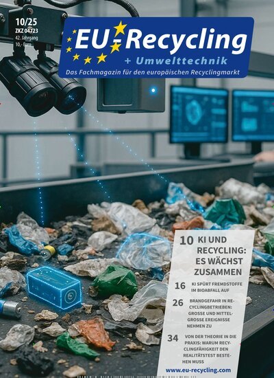Titelbild der Ausgabe 10/2025 von EU-Recycling. Diese Zeitschrift und viele weitere Naturzeitschriften, Landwirtschaftszeitungen und Umweltmagazine als Abo oder epaper bei United Kiosk online kaufen.