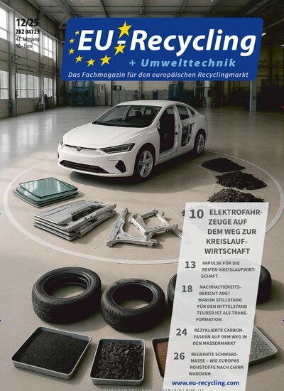 Titelbild der Ausgabe 12/2025 von EU-Recycling. Diese Zeitschrift und viele weitere Naturzeitschriften, Landwirtschaftszeitungen und Umweltmagazine als Abo oder epaper bei United Kiosk online kaufen.