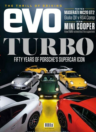 Titelbild der Ausgabe 5/2024 von Evo. Diese Zeitschrift und viele weitere Automagazine und Motorradzeitschriften als Abo oder epaper bei United Kiosk online kaufen.