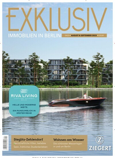 Titelbild der Ausgabe 4/2023 von Exklusiv - Immobilien in Berlin. Diese Zeitschrift und viele weitere Gartenzeitschriften und Wohnzeitschriften als Abo oder epaper bei United Kiosk online kaufen.