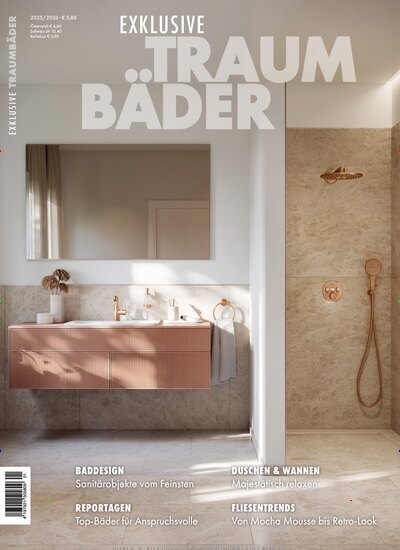 Titelbild der Ausgabe 1/2025 von Exklusive Traumbäder. Diese Zeitschrift und viele weitere Gartenzeitschriften und Wohnzeitschriften als Abo oder epaper bei United Kiosk online kaufen.