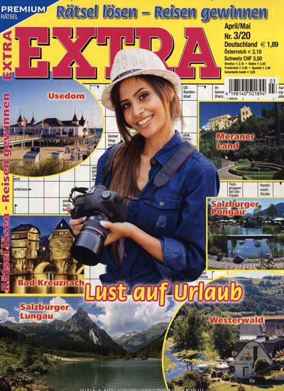 Titelbild der Ausgabe 3/2020 von Extra Rätsel lösen - Reisen gewinnen. Diese Zeitschrift und viele weitere Groschenromane und Rätselhefte als Abo oder epaper bei United Kiosk online kaufen.