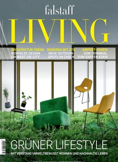Titelbild der Ausgabe 3/2025 von falstaff Living Österreich. Diese Zeitschrift und viele weitere Gartenzeitschriften und Wohnzeitschriften als Abo oder epaper bei United Kiosk online kaufen.