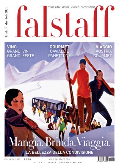 Titelbild der Ausgabe 4/2025 von falstaff Magazin Italien. Diese Zeitschrift und viele weitere Kochzeitschriften und Backzeitschriften als Abo oder epaper bei United Kiosk online kaufen.