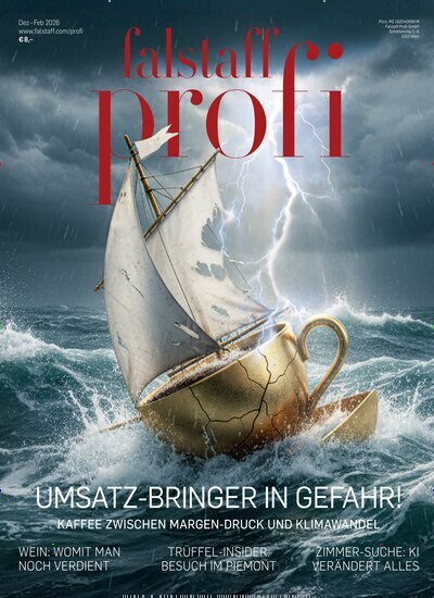 Titelbild der Ausgabe 5/2025 von falstaff profi. Diese Zeitschrift und viele weitere Kochzeitschriften und Backzeitschriften als Abo oder epaper bei United Kiosk online kaufen.