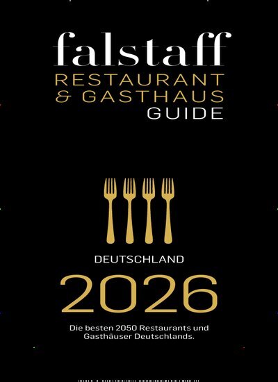 Titelbild der Ausgabe 1/2026 von falstaff Restaurant- & Gasthaus-Guide Deutschland. Diese Zeitschrift und viele weitere Reisemagazine, Freizeitmagazine und Wissensmagazine als Abo oder epaper bei United Kiosk online kaufen.