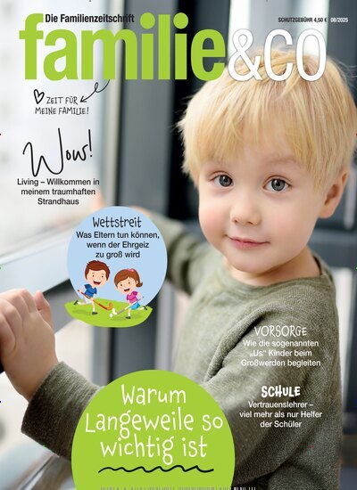 Titelbild der Ausgabe 8/2025 von familie & co. Diese Zeitschrift und viele weitere Elternzeitschriften und Tierzeitschriften als Abo oder epaper bei United Kiosk online kaufen.