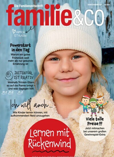 Titelbild der Ausgabe 12/2023 von familie & co. Diese Zeitschrift und viele weitere Elternzeitschriften und Tierzeitschriften als Abo oder epaper bei United Kiosk online kaufen.