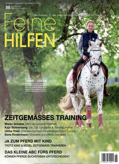 Titelbild der Ausgabe 58/2023 von Feine Hilfen. Diese Zeitschrift und viele weitere Sportmagazine als Abo oder epaper bei United Kiosk online kaufen.